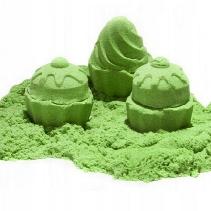 Nisip kinetic, Zola®, 1 kg, usor de modelat, verde Nisip kinetic, Zola®, 1 kg, usor de modelat, verde